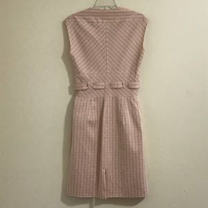 Kay Unger Textured Pink and Green Dress